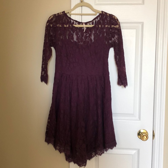 Free People Floral Lace Mesh Dress - Picture 2 of 9
